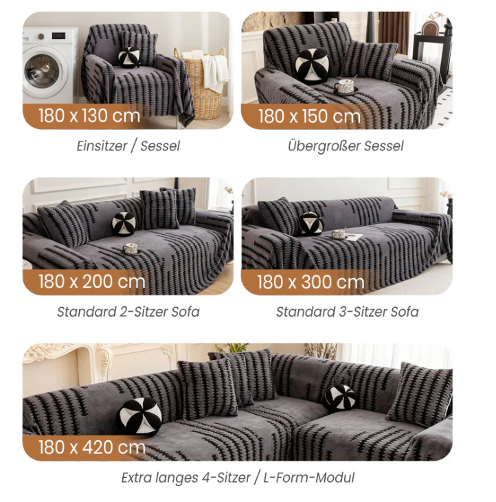 Plüsch Sofaüberwurf 2025