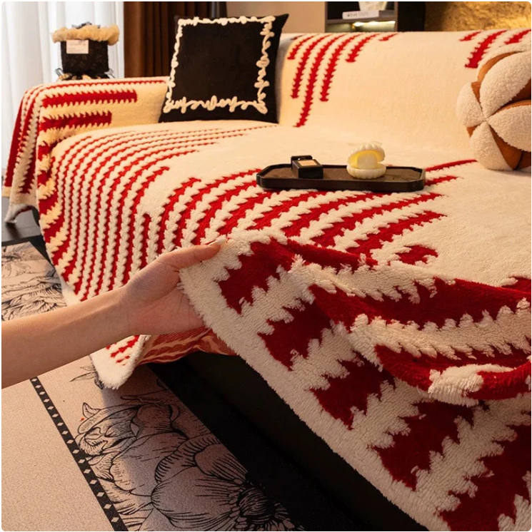 Plüsch Sofaüberwurf 2025