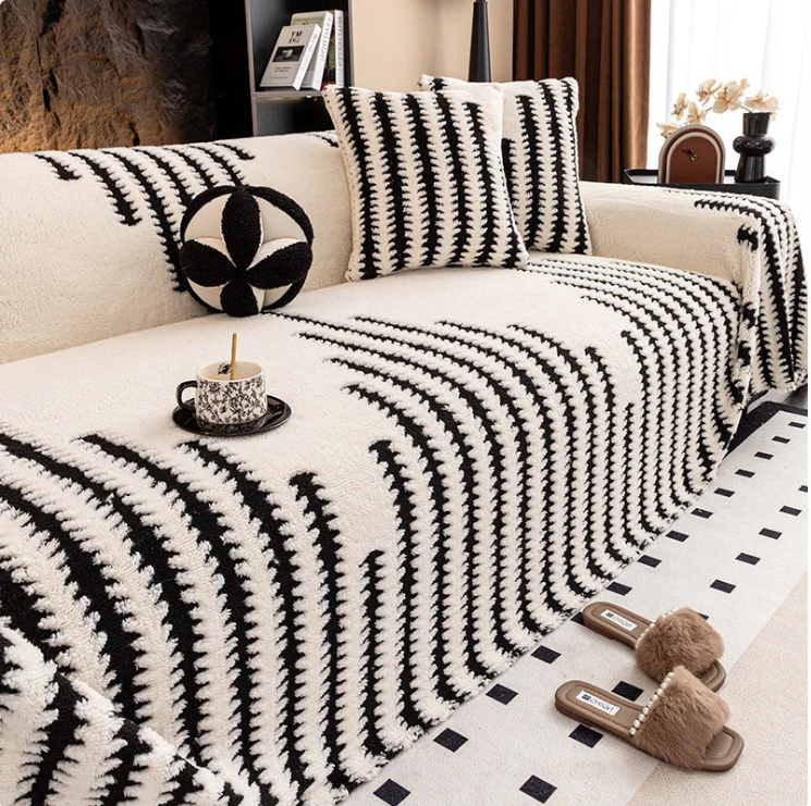 Plüsch Sofaüberwurf 2025