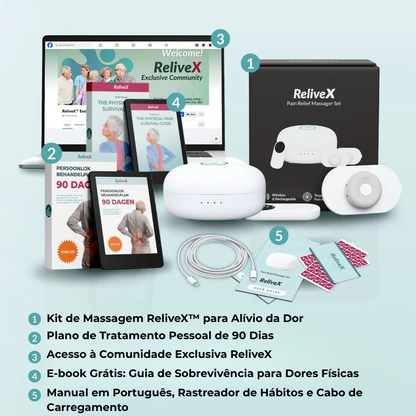 ReliveX™ – Kit de Massagem para Alívio da Dor